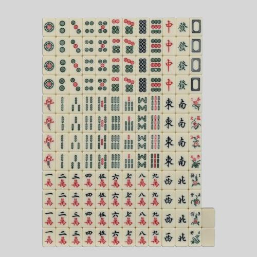 Mini American Mahjong Game Set - 144pcs Travel Mahjong Tiles