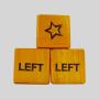 Wood Dice Set 3.5 Inch - 6 Wooden Dices