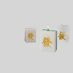 Custom Scented Mahjong Candles - Handmade Home Decor