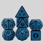 Udixi Polyhedral Acrylic Dice Set - Blue D20 D10 D6 Set