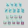 Acrylic Mahjong Sets OEM Custom Print Engraved Singapore Malaysia