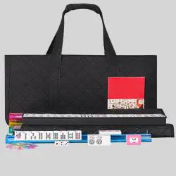 American Mahjong Carry Bag - SLY Black Rectangular Storage Bag