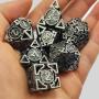 Metal Polyhedral Dice Set - D&D RPG Dice