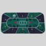 Waterproof Texas Poker Mat - Custom Rubber Playmat, Linkway