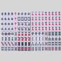 Travel Mini Mahjong Tiles Set - 24/26/28/30mm Bicolor
