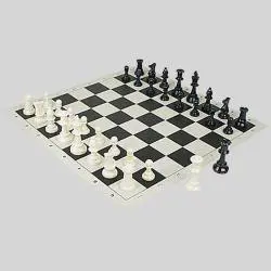 20 Inch Silicone Chess Board Mat - Waterproof Foldable