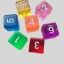 Custom Acrylic Dice - 16mm Colorful D6 Polyhedral Dice