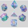 Custom Resin DND Dice Set - Smoke Polyhedral Dice for RPG
