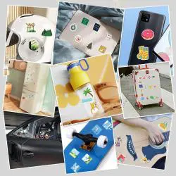 100 Pcs Capybara Stickers - Custom UV Printed Vinyl Decals