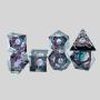 DND Father Christmas Resin Dice Set - Pearl Edge Gift