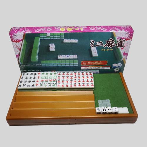 Classic Japanese Mahjong Set with Folding Table, Travel Gift