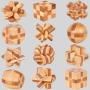 Bamboo Luban Lock Puzzle Toys - Vintage Wooden Gift