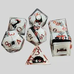 Halloween Resin Dice Set - D&D Polyhedral Dice