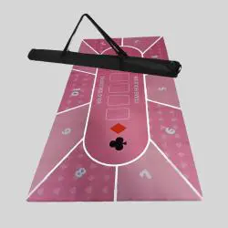 Custom Mahjong Poker Table Mat - Non-Slip Rubber Pad