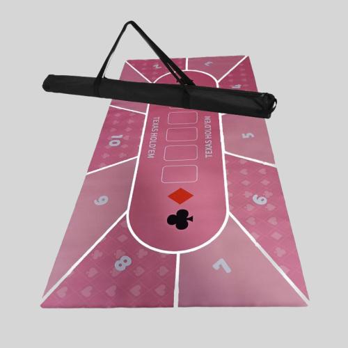 Custom Mahjong Poker Table Mat - Non-Slip Rubber Pad