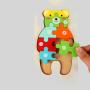 Wooden 3D Puzzle Toy, Kids Jigsaw Puzzle, Montessori Educational
