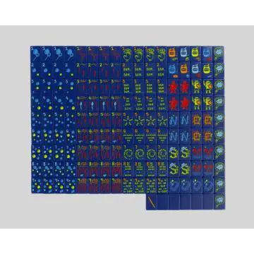 Durable Melamine Mah Jongg Game Set - Family Entertainment