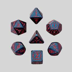 Dragon Wars 16mm Metal D20 Dice Set - Custom D&D RPG Dice