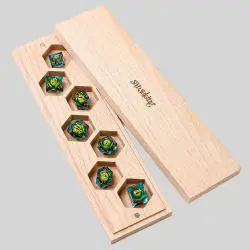 7pcs Resin Polyhedral Dice Set for RPG D&D Tabletop Games