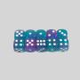 High Quality 12mm Two Color Glitter Dice