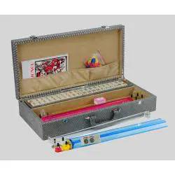 American Mahjong Set - Imitation Croc Leather US Style