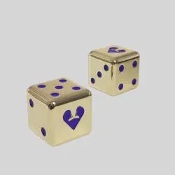 Custom Logo Dice Game Metal 16mm 20mm 25mm Dice