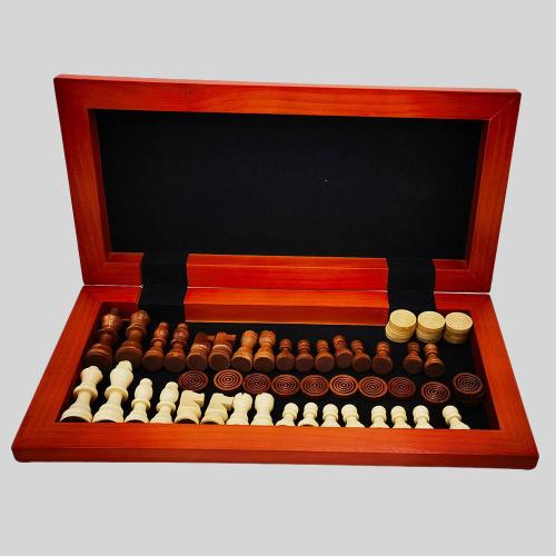 High Quality Portable Folding Wooden Chess Set