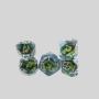 Custom D&D Resin Dice Set - Dragon Eye Polyhedral Dice