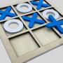 Wooden Tic Tac Toe Game - Acacia Wood Board Game for Family & Kids