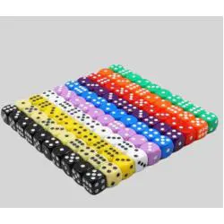 Acrylic Dice Set - 10pcs/Set, 16mm Polyhedral Dice