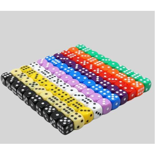 Acrylic Dice Set - 10pcs/Set, 16mm Polyhedral Dice