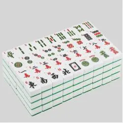 American Mini Mahjong Tiles Game Set Travel Outdoor Party