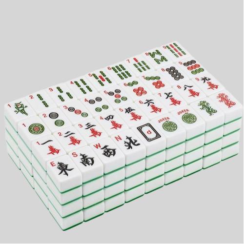 American Mini Mahjong Tiles Game Set Travel Outdoor Party