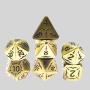 Customizable D&D Dice Set - 7pcs Metal Bulk, Personalized Logo