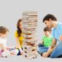 Wooden Tumble Blocks Tower Game - Kids Building Toy