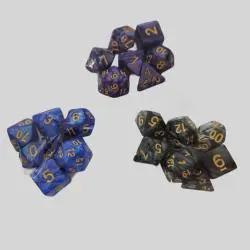 DND Dice Set - 7 Polyhedral Dice for D&D RPG Tabletop