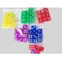 16mm Color Square Dice - Math Game Badges