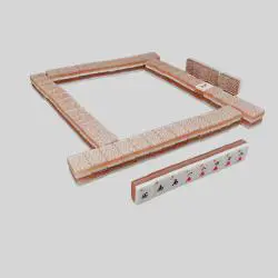 Pink Mini Acrylic Mahjong Set - Wholesale Domino Game