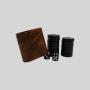 Factory Backgammon Set - 18 Inch Leather Board Game