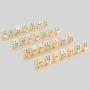 Wooden Domino Mahjong Rack Mexican Train Holder