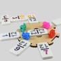Mexican Train Dominoes - 91 Tiles, Double 12 Colored Number Dominoes
