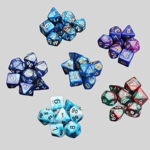 DND Dice Set - Bulk Acrylic RPG Dice Wholesale DND Dice Set - Bulk Acrylic RPG Dice Wholesale