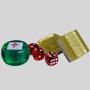 Exquisite Gold Silver Mahjong Set Tiles with Chinese Set