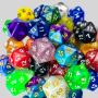 High Quality Icosahedron D20 Dice - Bulk Random Polyhedral Dice for D&D