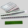 Luxury Custom Mahjong Set with Pushers, PU Leather Case