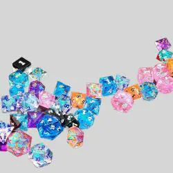 Resin Polyhedral Dice Set - D&D RPG Dice