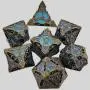 DND Metal Dice Set - 7 Pcs Polyhedral RPG Dice