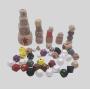 Custom DND Wooden Polyhedral Dice Set - Logo & Size Options