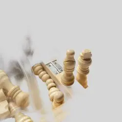 2-in-1 Chess Sling Puck Wooden Game - 29CM