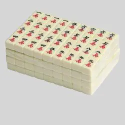 American Mahjong Set - Portable Travel Mahjong Game with Case
